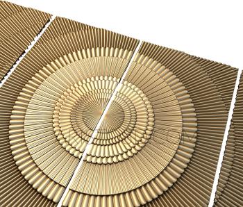 Geometrical panel (PGM_0114) 3D model for CNC machine